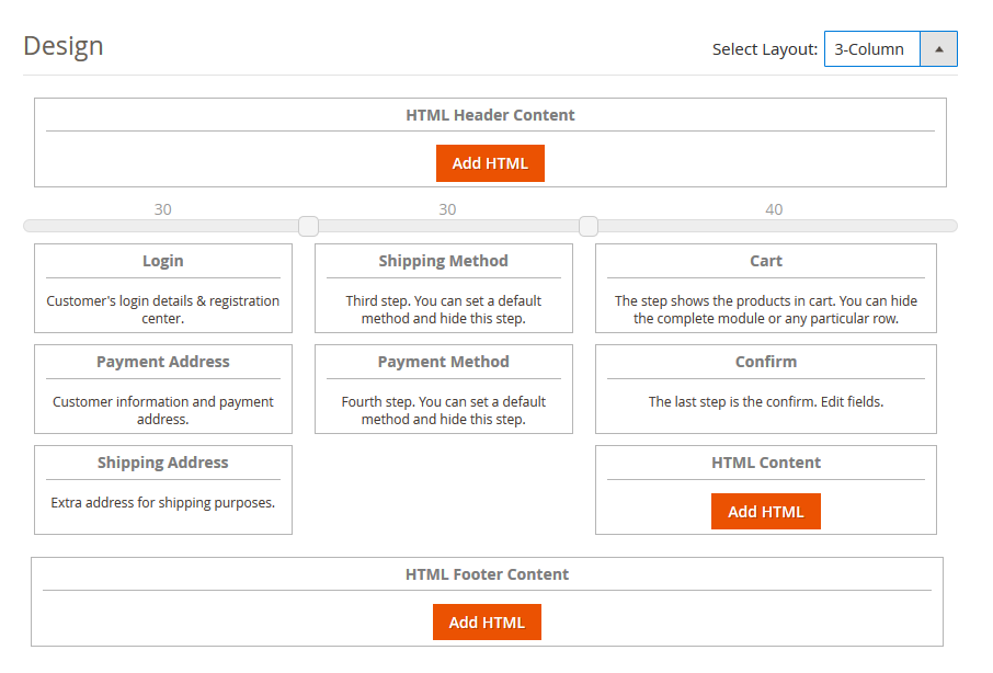 Customizable Design Layout - Magento 2 One Page Checkout